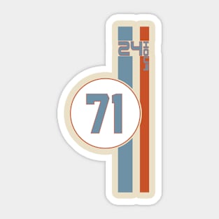 Le mans 24 hours retro racing Sticker